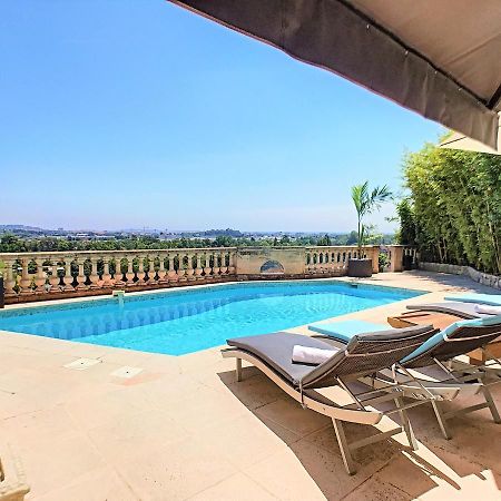 3 Bedrooms Villa Near Cannes - Pool & Jacuzzi - Sea View Mandelieu-la-Napoule Exterior photo