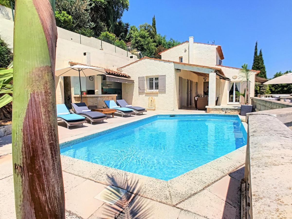 3 Bedrooms Villa Near Cannes - Pool & Jacuzzi - Sea View Mandelieu-la-Napoule Exterior photo