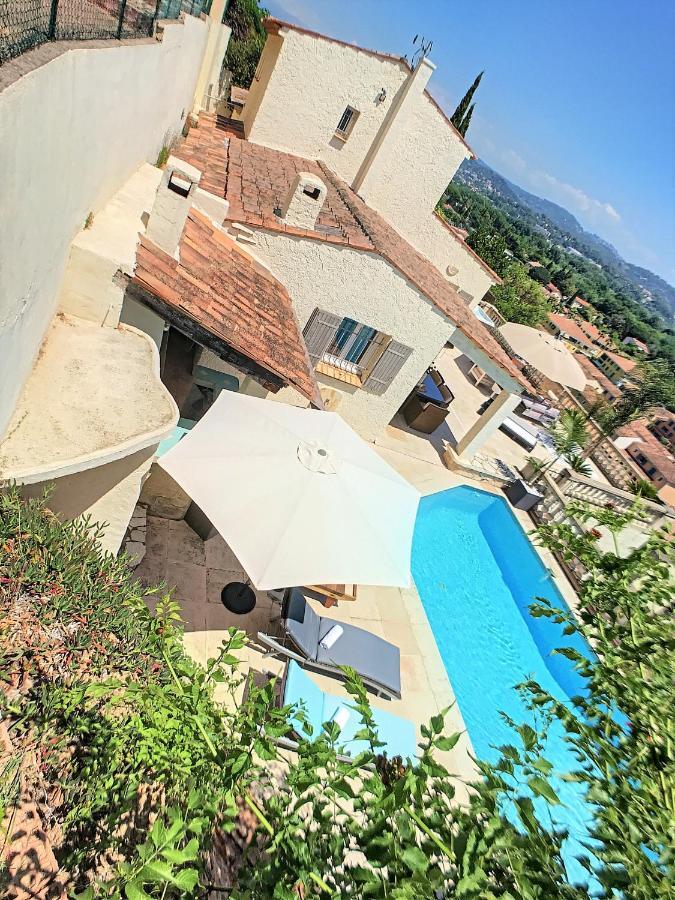 3 Bedrooms Villa Near Cannes - Pool & Jacuzzi - Sea View Mandelieu-la-Napoule Exterior photo