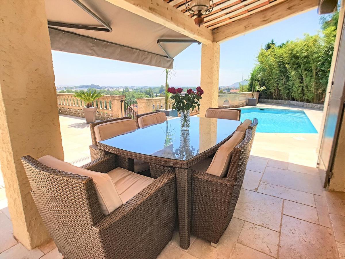 3 Bedrooms Villa Near Cannes - Pool & Jacuzzi - Sea View Mandelieu-la-Napoule Exterior photo