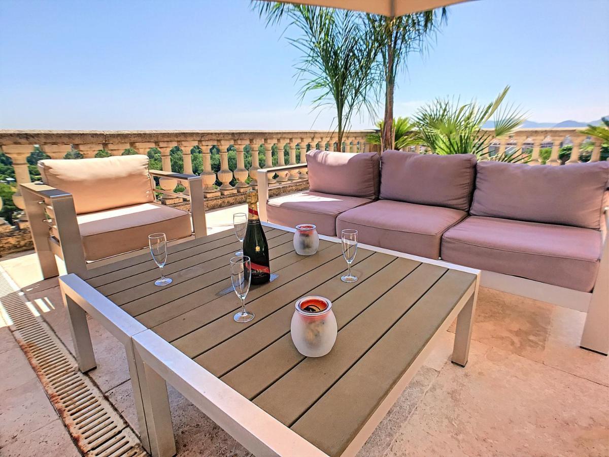 3 Bedrooms Villa Near Cannes - Pool & Jacuzzi - Sea View Mandelieu-la-Napoule Exterior photo