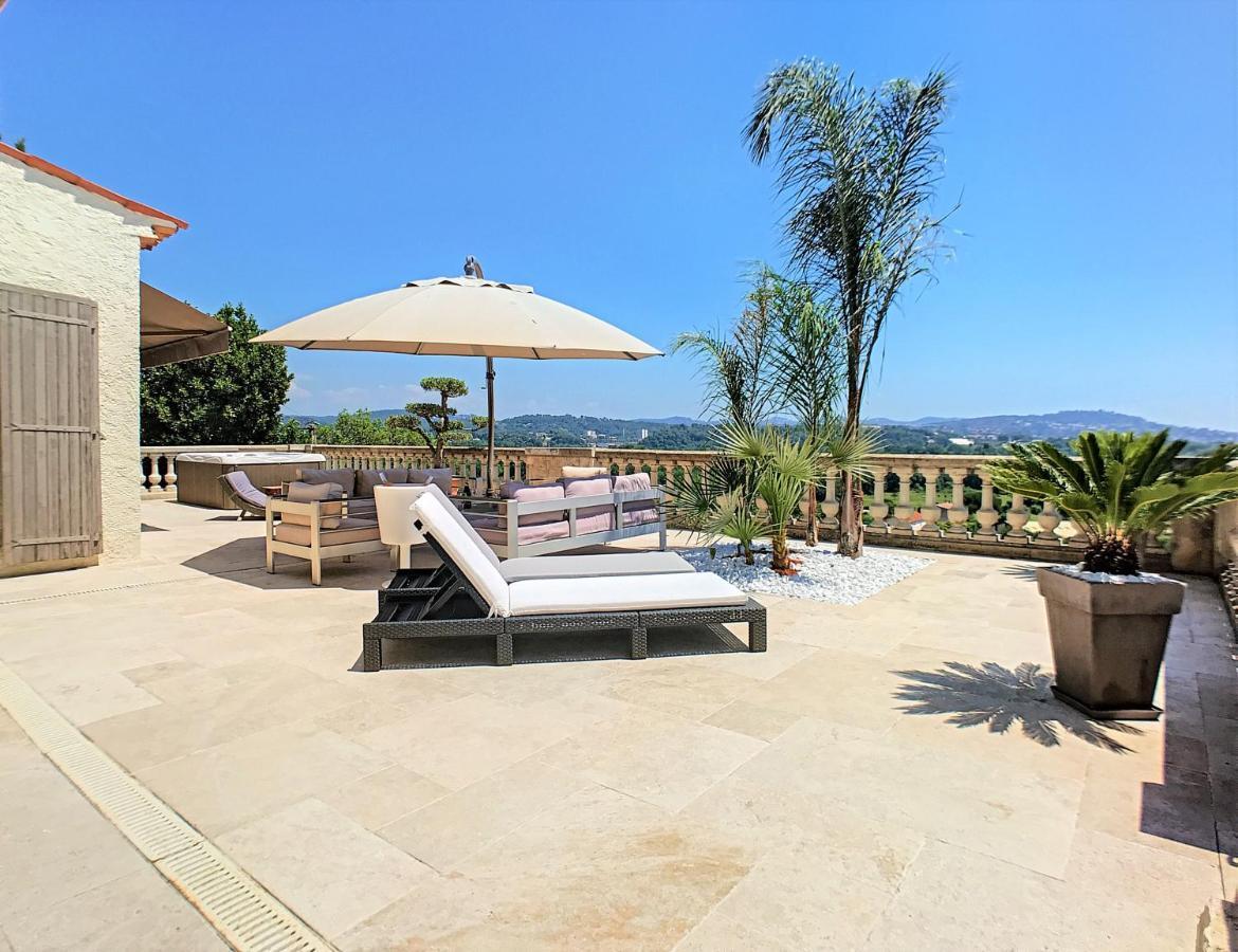 3 Bedrooms Villa Near Cannes - Pool & Jacuzzi - Sea View Mandelieu-la-Napoule Exterior photo